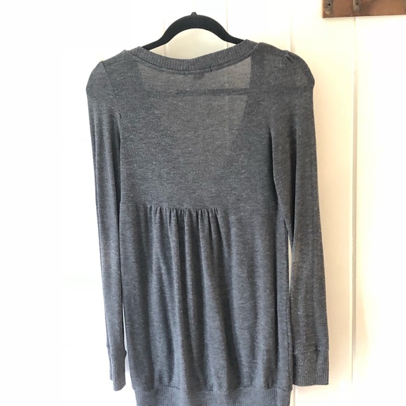 Gray cardigan sweater - Picture 2 of 3